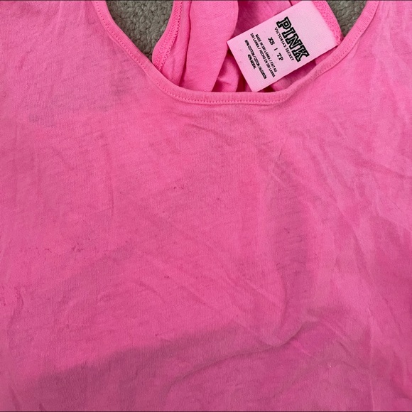 PINK neon pink crop top - Picture 2 of 3